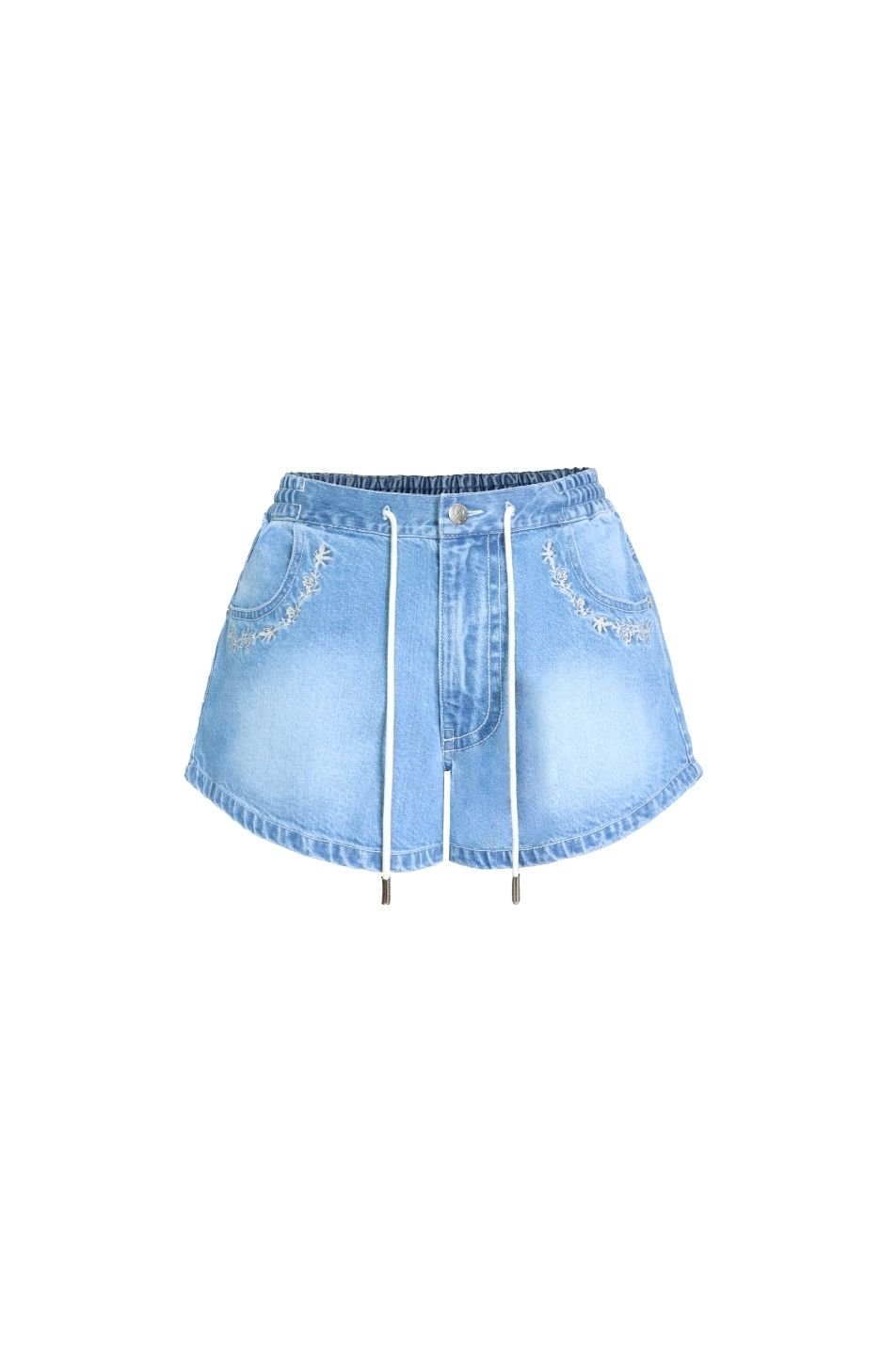 Flora Denim Shorts (จัดส่ง 18/11)