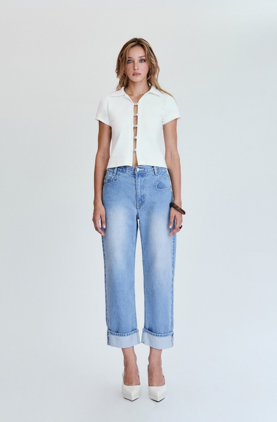 Merge Cropped Slim Jeans 