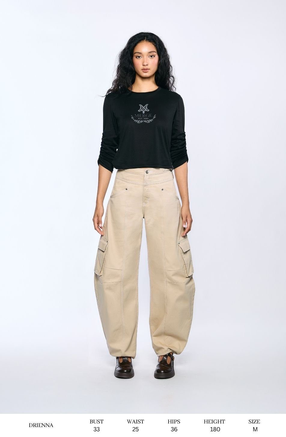 Ciel Long Sleeve Tee (พร้อมส่ง / Beige จัดส่ง 21/09)