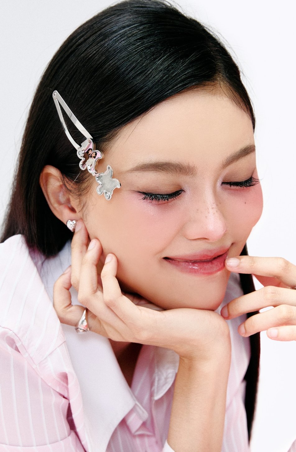 Logo Snap Hair Clips 