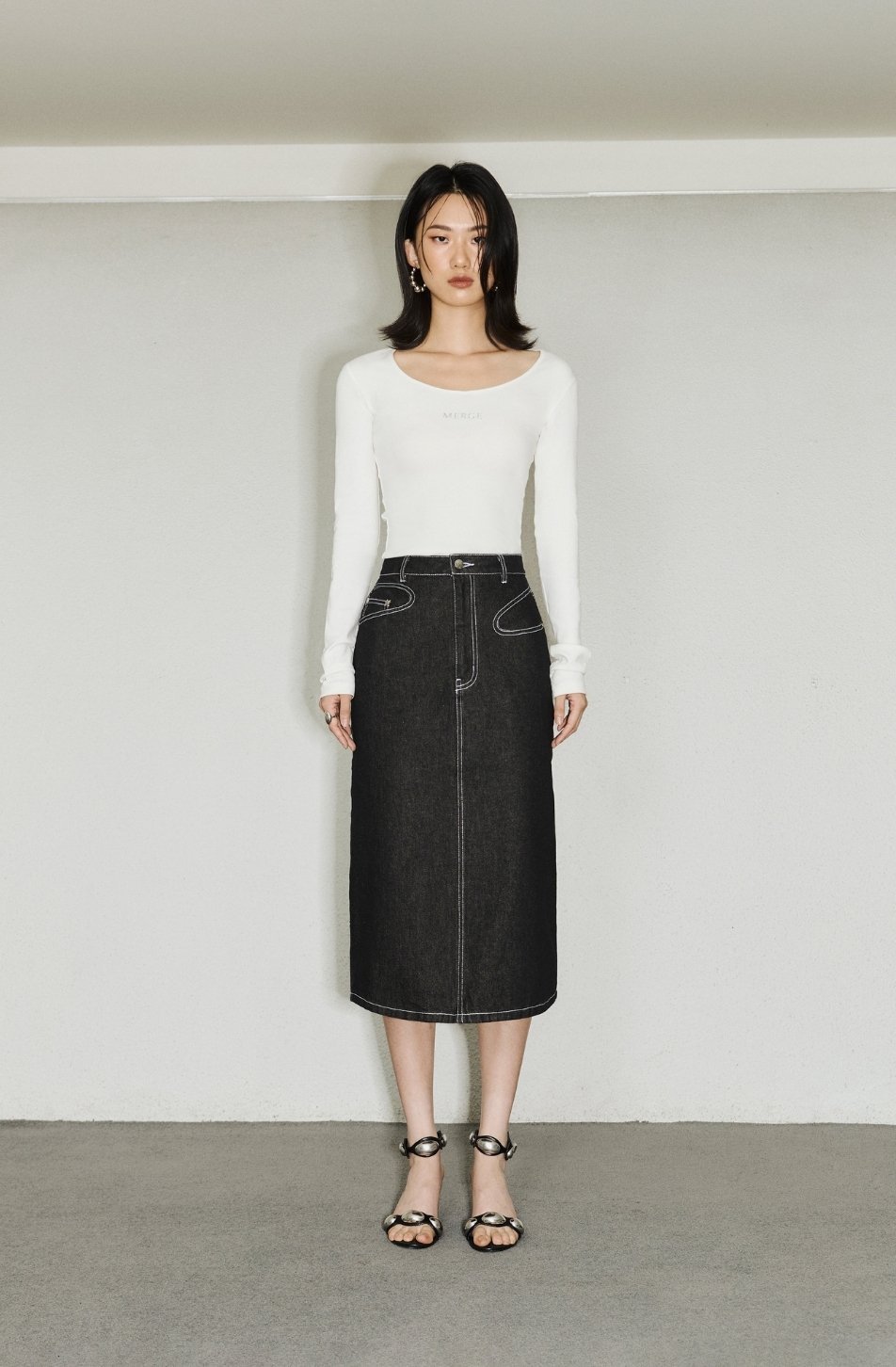 Sarah Denim Skirt