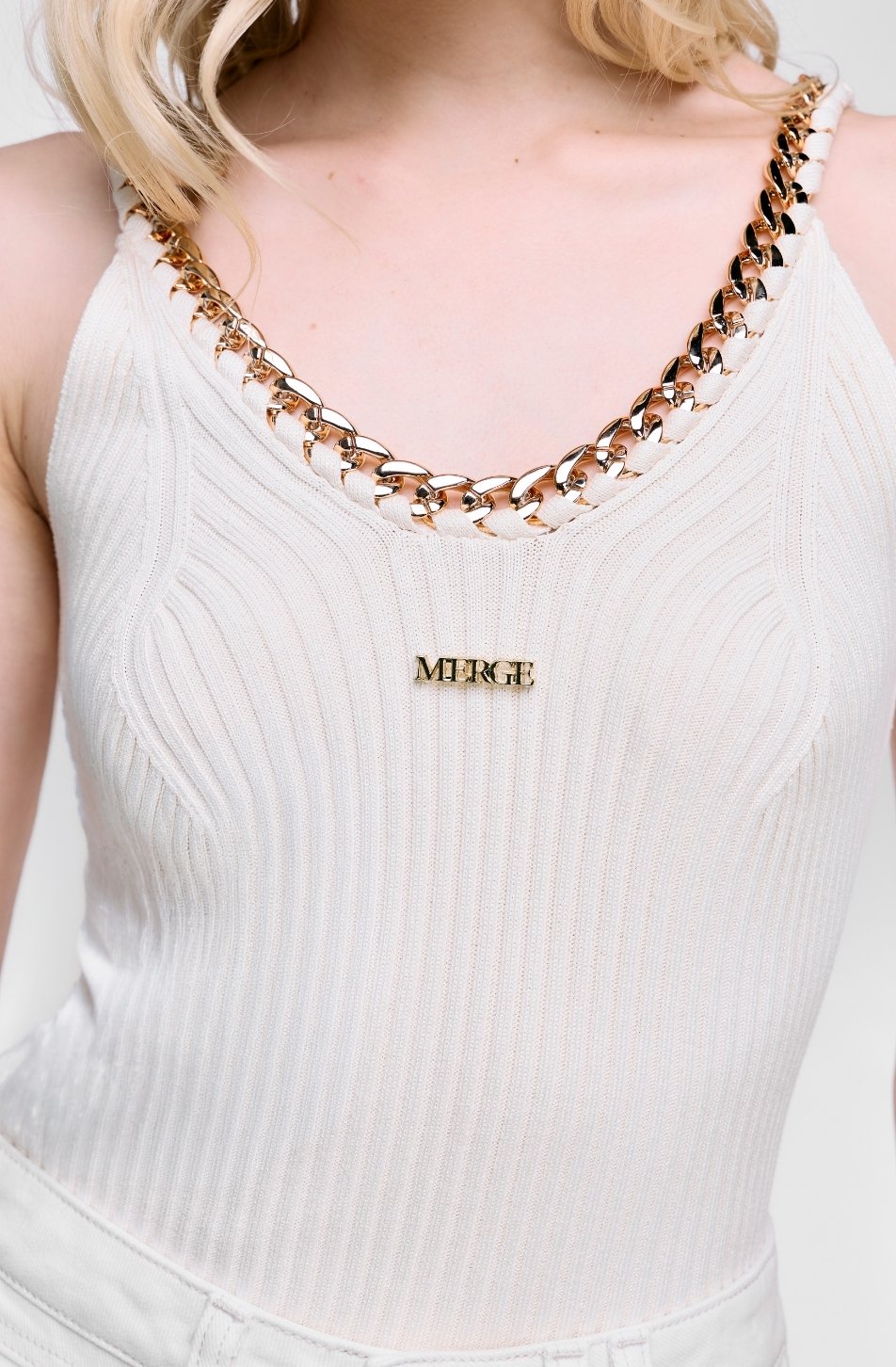 Chain Knit Tank Top (จัดส่ง 08/08)