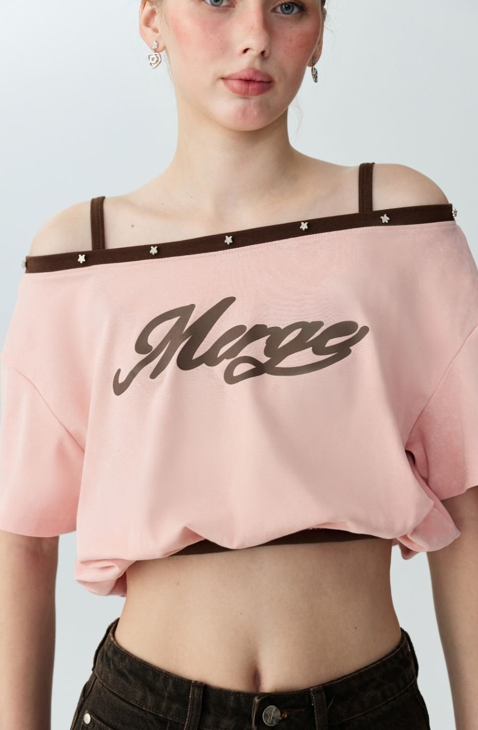 Paula Cropped Off Shoulder Top (จัดส่ง 12/11)