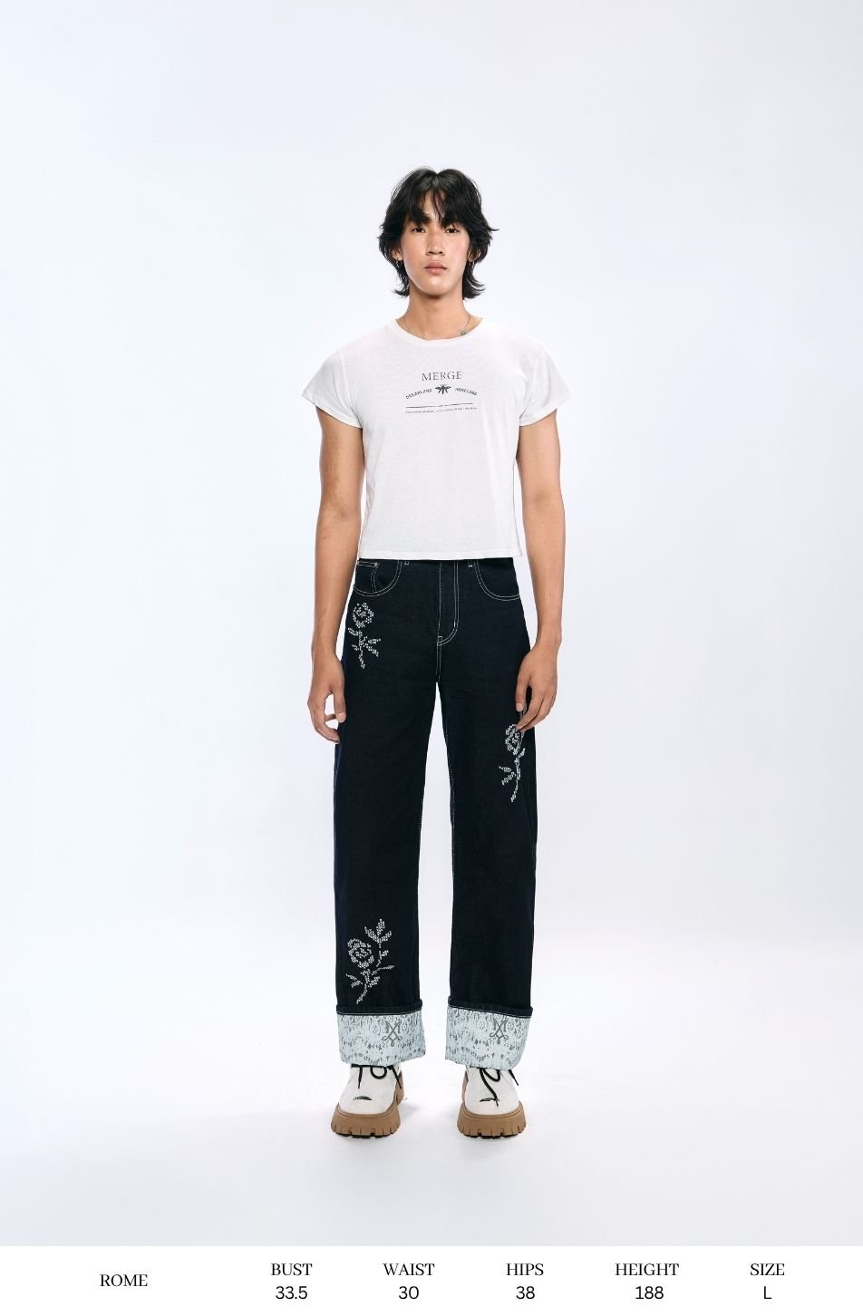 Straight Hem Jeans (จัดส่ง 29/09)