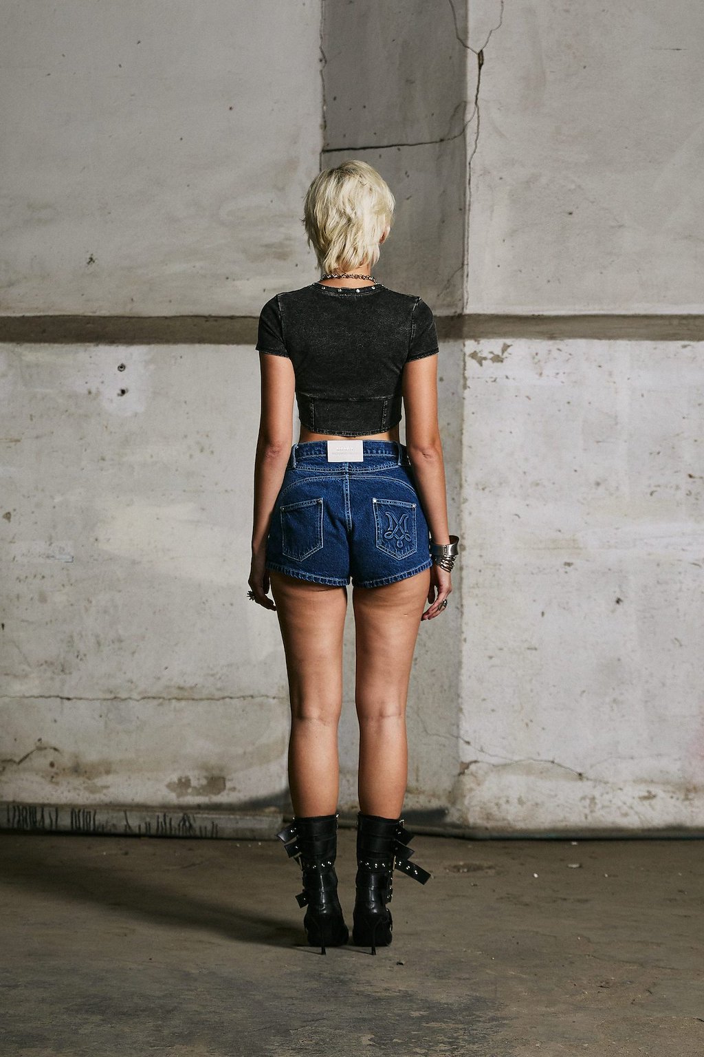 Merge Edgy Denim Shorts