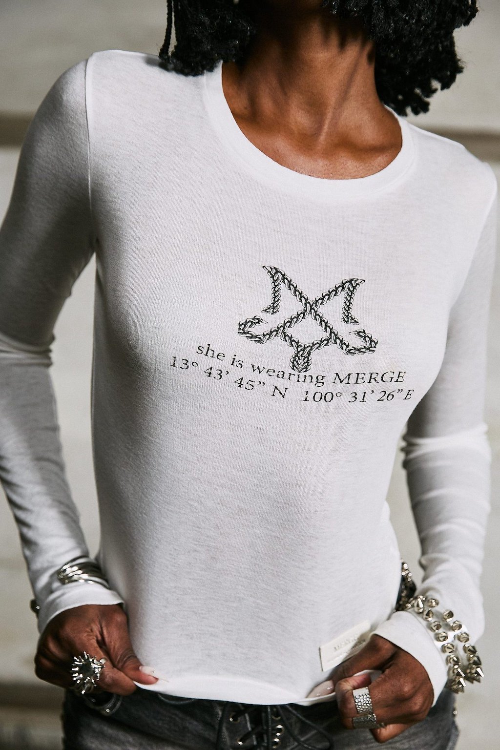 M Symbol Long Sleeved Tee