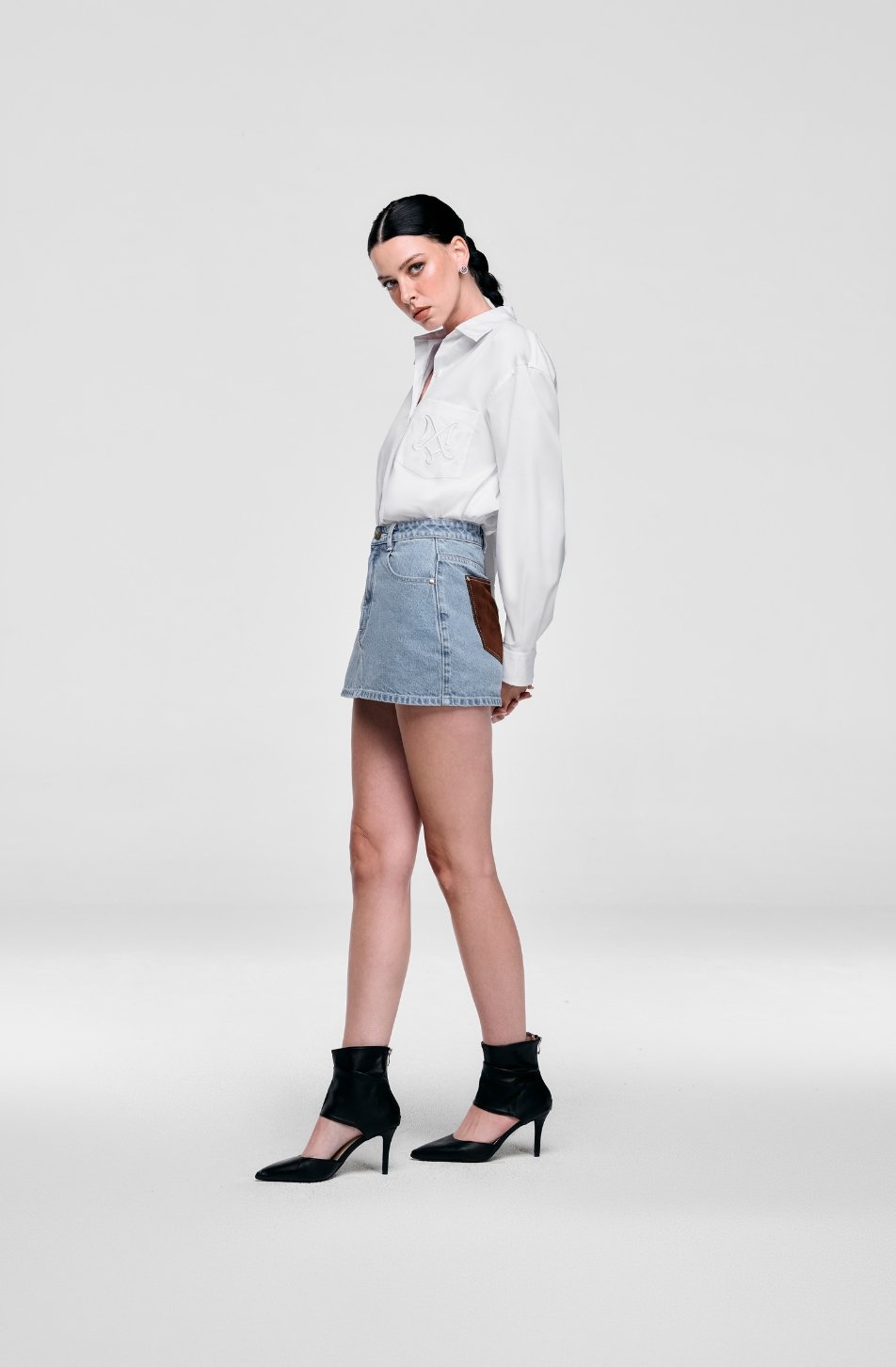 A Line Denim Skirt (จัดส่ง 30/07)