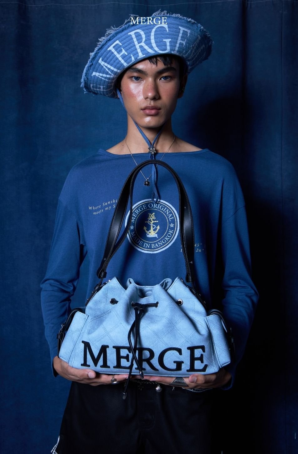 Merge On Time Bag Medium - Misty Blue (จัดส่ง 4-6 Nov)