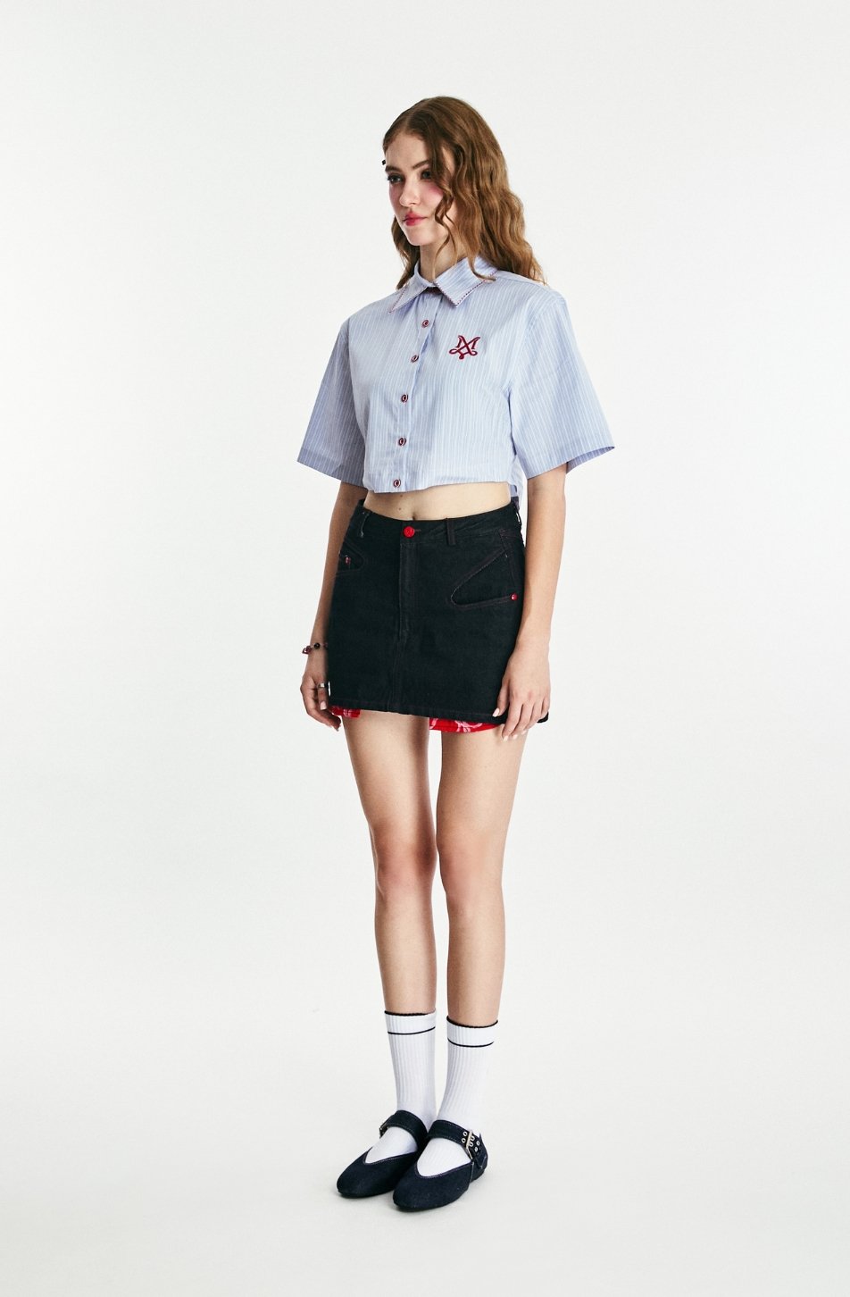 Rita Denim Mini Skirt (จัดส่ง 05/02)