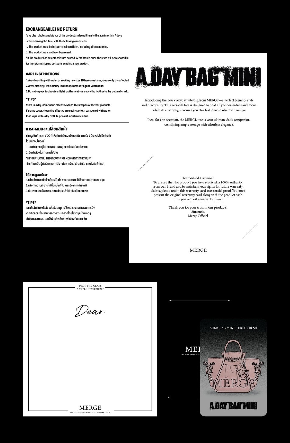 A Day Bag Mini Riot Box (Delivery on 26 Dec)